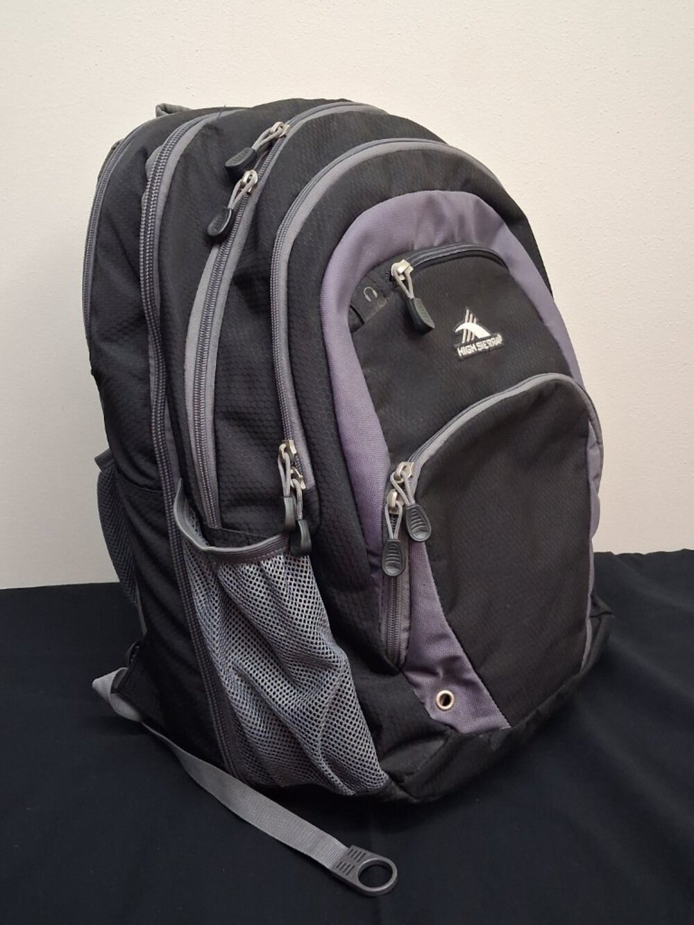 High Sierra Extra Large Tech Travel Backpack Black Grey